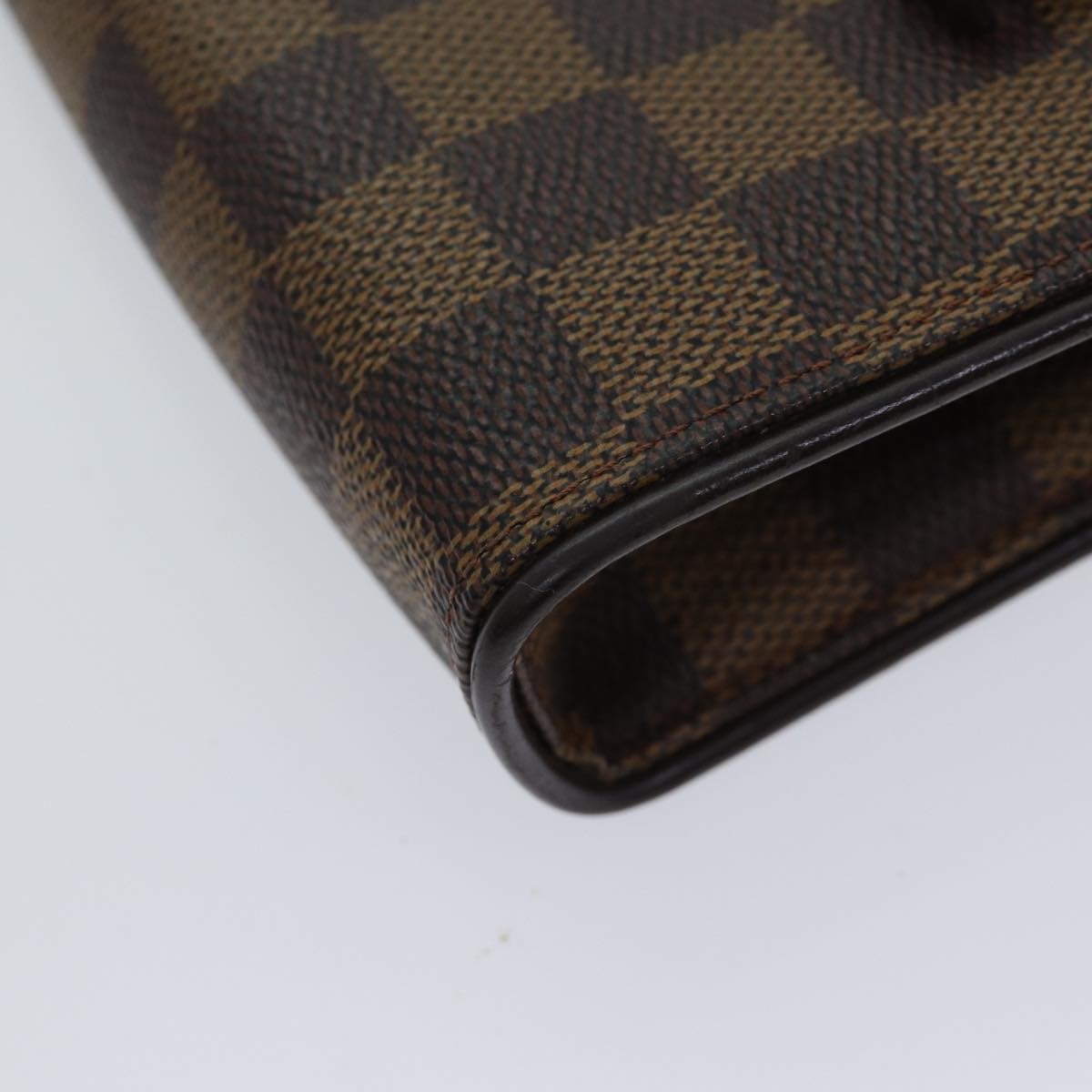Louis Vuitton Florentine Waist Bag Damier Canvas Brown Canvas Clutche & Pouche Bag (Pre-Owned)
