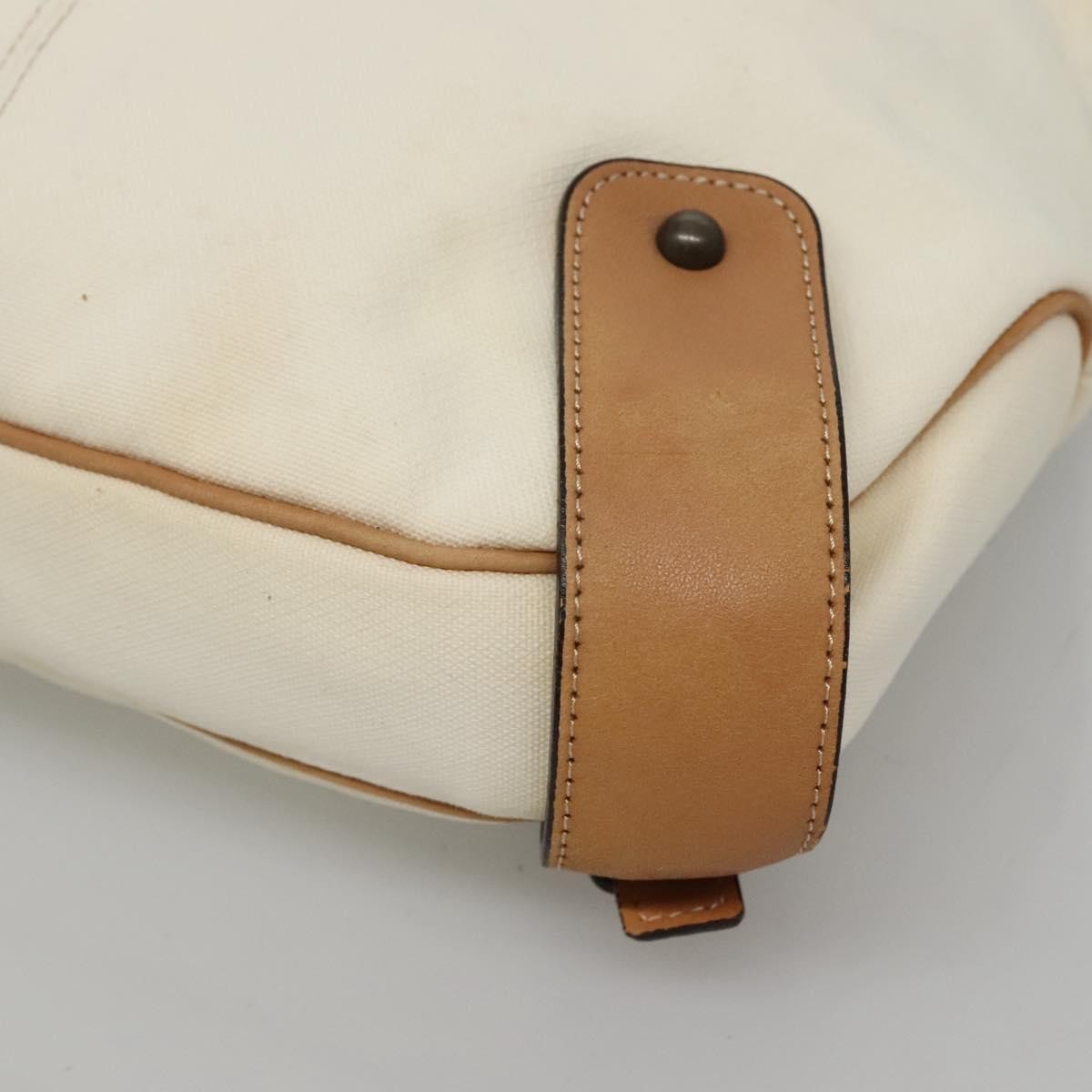Burberry Blue Label Shoulder Bag Canvas White Canvas Shoulder Bag Bag (Pre-Owned)