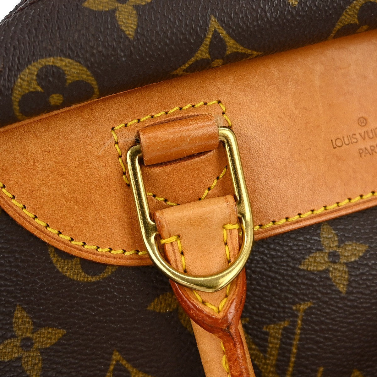 Louis Vuitton Deauville Handbag Monogram Canvas Brown Canvas Handbag (Pre-Owned)