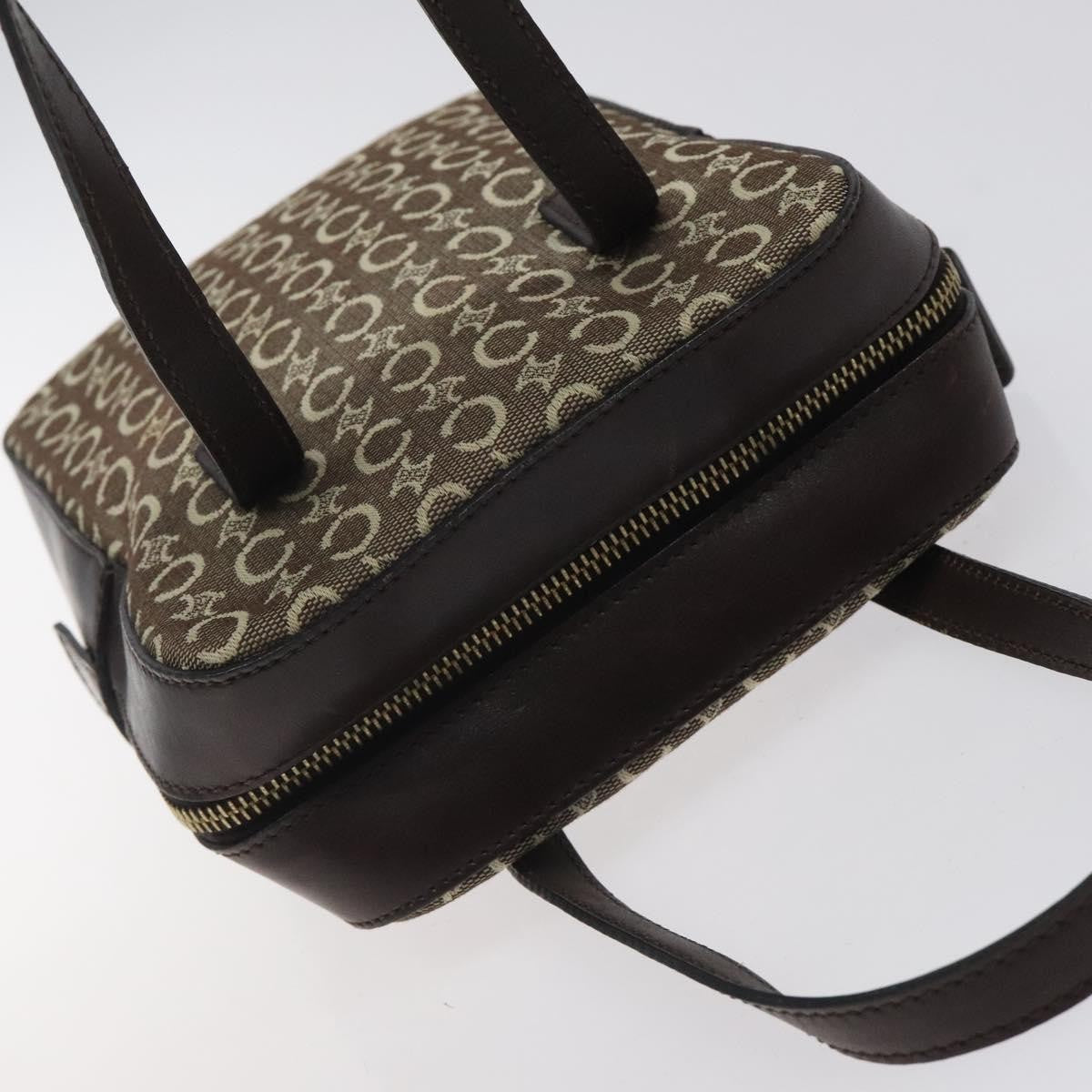 Celine C Macadam Handbag Canvas Gray Canvas Handbag (Pre-Owned)