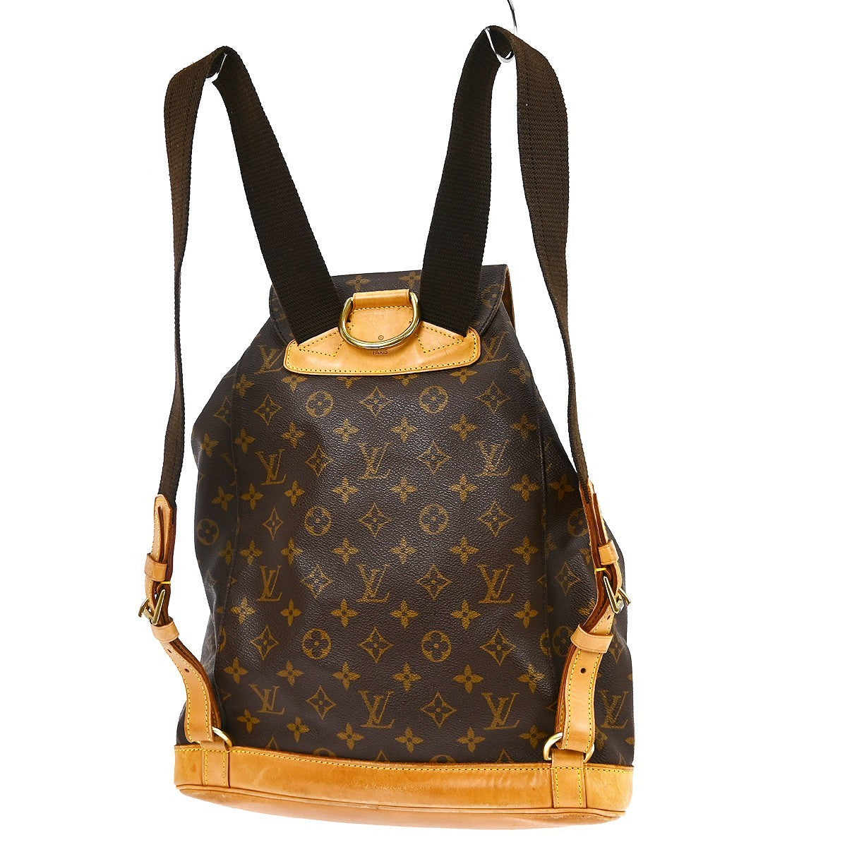 Louis Vuitton Vintage Montsouris Backpack Monogram Canvas Brown Canvas Backpack Bag (Pre-Owned)