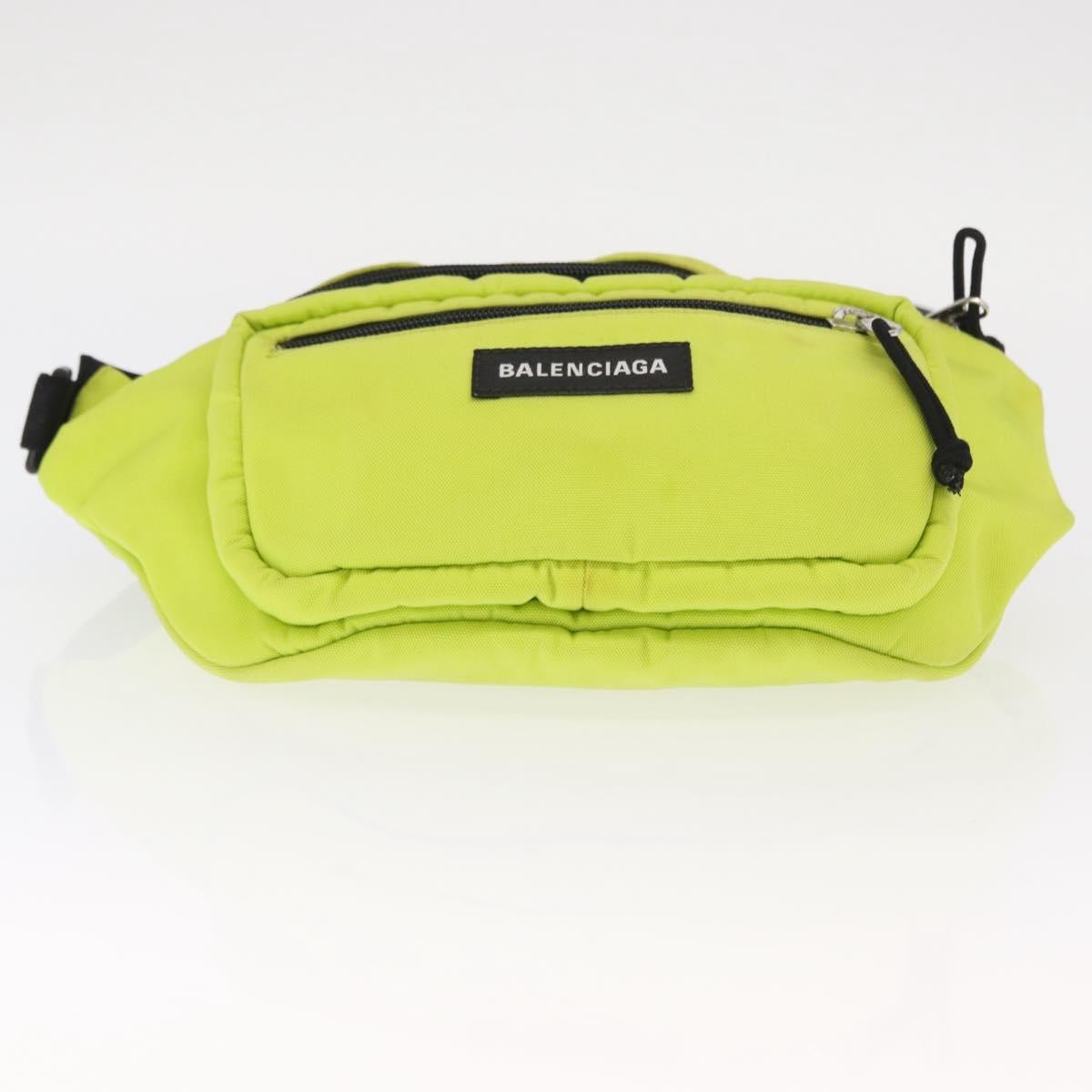 Balenciaga Explorer Belt Bag Nylon Yellow Nylon Shoulder Bag Bag (Pre-Owned)