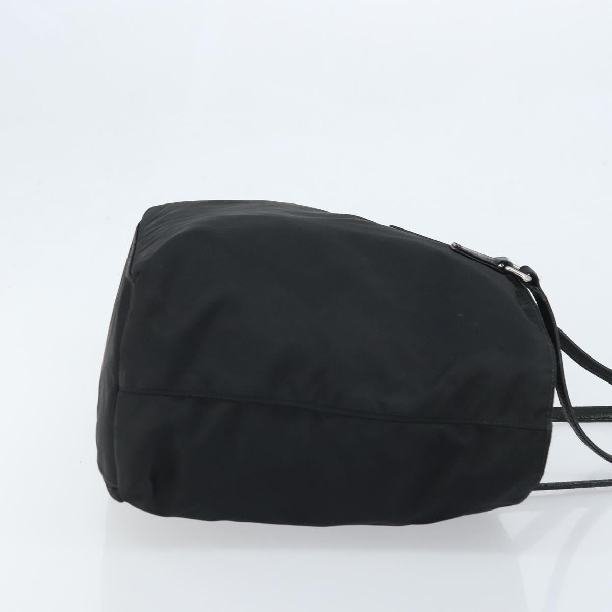 Prada Vintage Zip Tote Tessuto Black Nylon Tote Bag Bag (Pre-Owned)