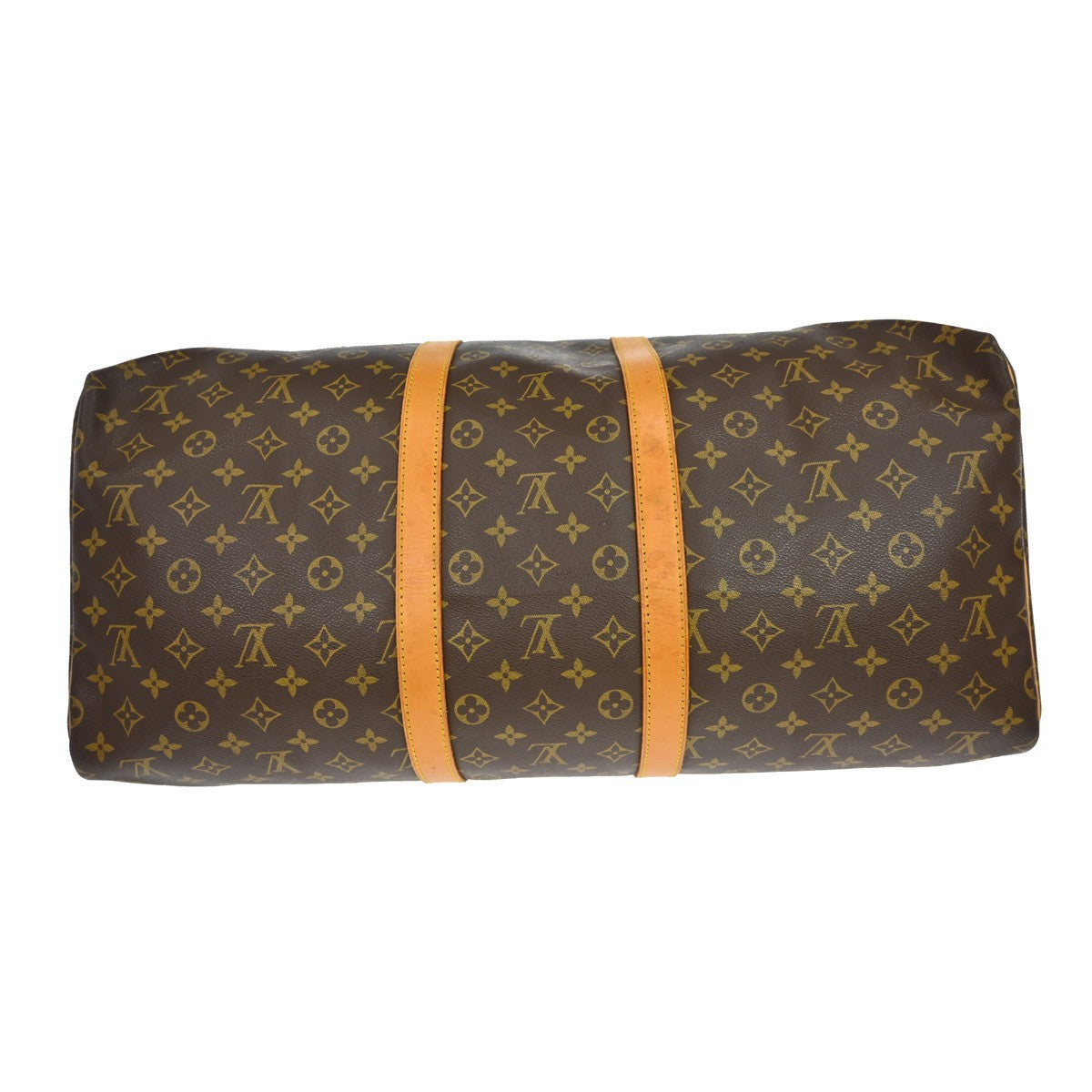 Louis Vuitton Keepall Bag Monogram Canvas Brown Canvas Travel Bag Bag (Pre-Owned)