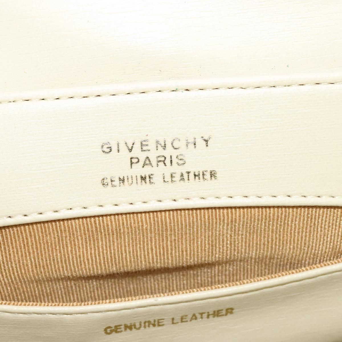 Givenchy 4G Shoulder Bag Leather White Leather Bag (Pre-Owned)
