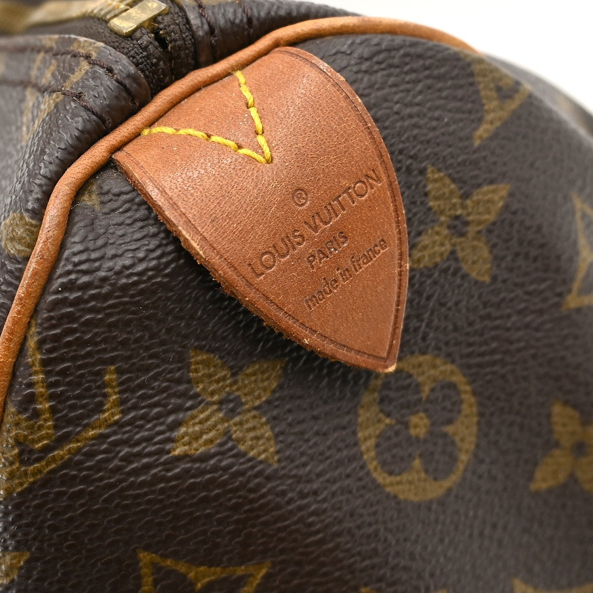 Louis Vuitton Speedy Handbag Monogram Canvas Brown Canvas Handbag (Pre-Owned)