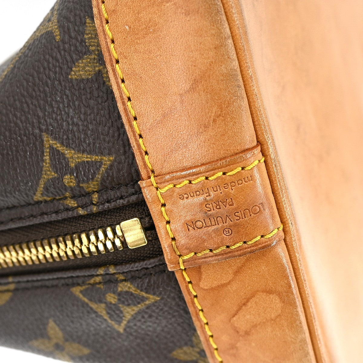 Louis Vuitton Alma Handbag Monogram Canvas Brown Canvas Handbag (Pre-Owned)