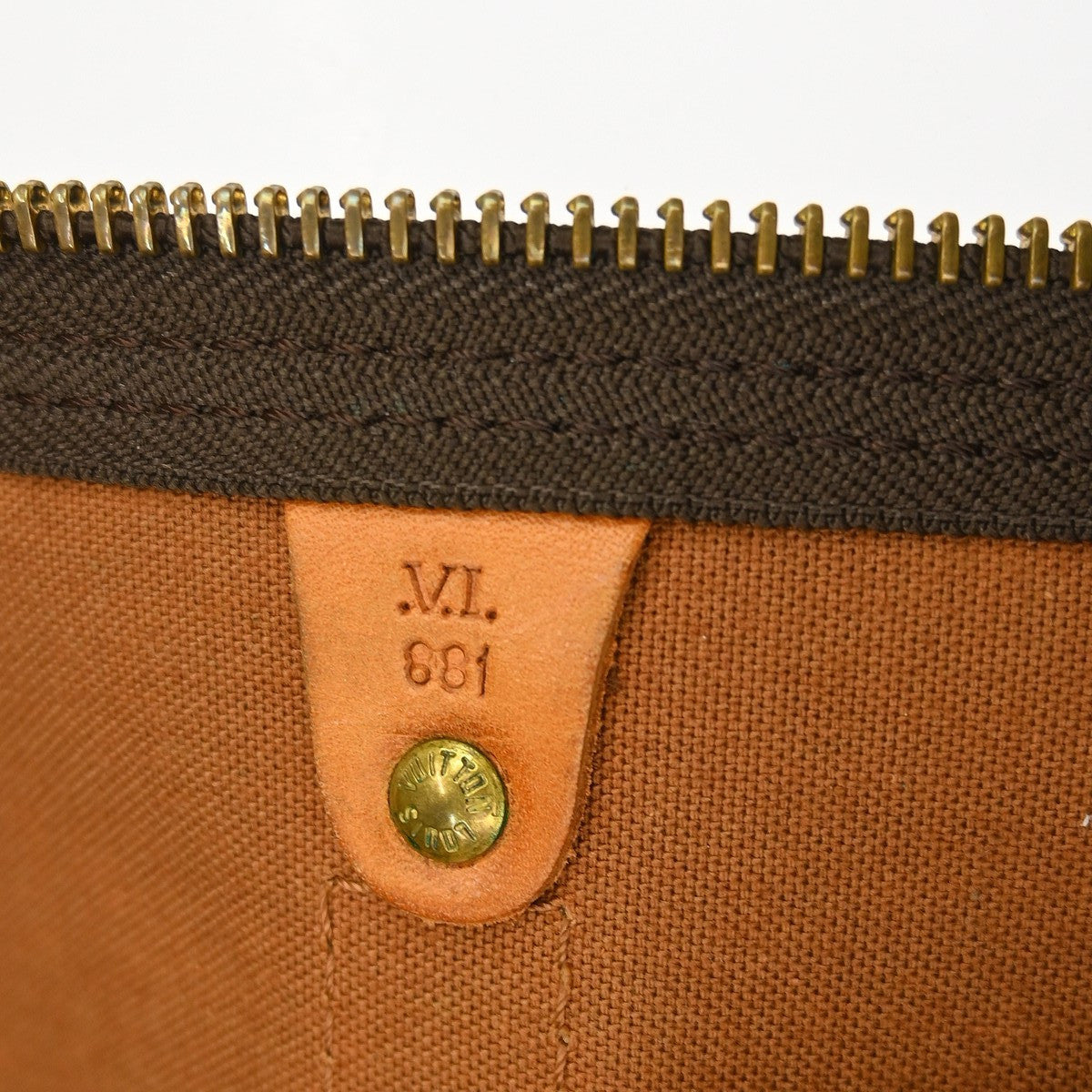 Louis Vuitton Keepall Bandouliere Bag Monogram Canvas Brown Canvas Travel Bag Bag (Pre-Owned)