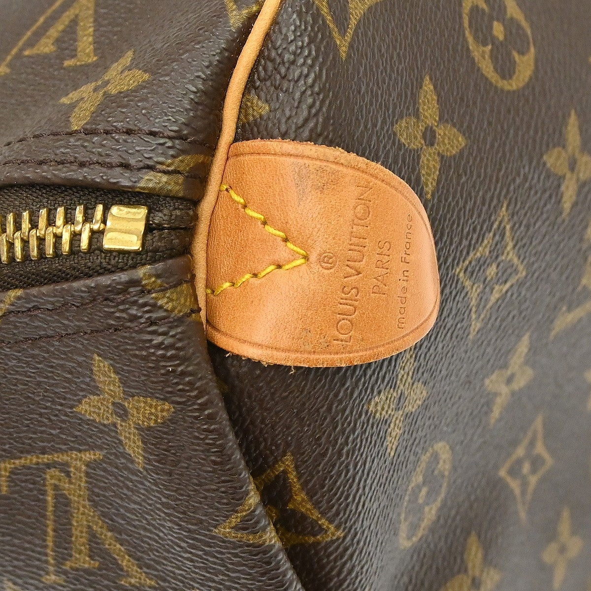 Louis Vuitton Keepall Bag Monogram Canvas Brown Canvas Travel Bag Bag (Pre-Owned)