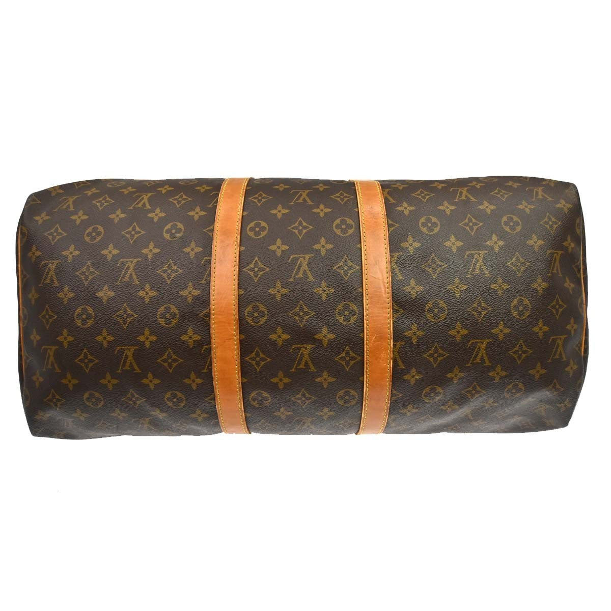 Louis Vuitton Keepall Bag Monogram Canvas Brown Canvas Travel Bag Bag (Pre-Owned)