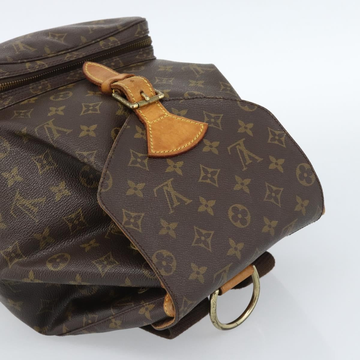 Louis Vuitton Vintage Montsouris Backpack Monogram Canvas Brown Canvas Backpack Bag (Pre-Owned)