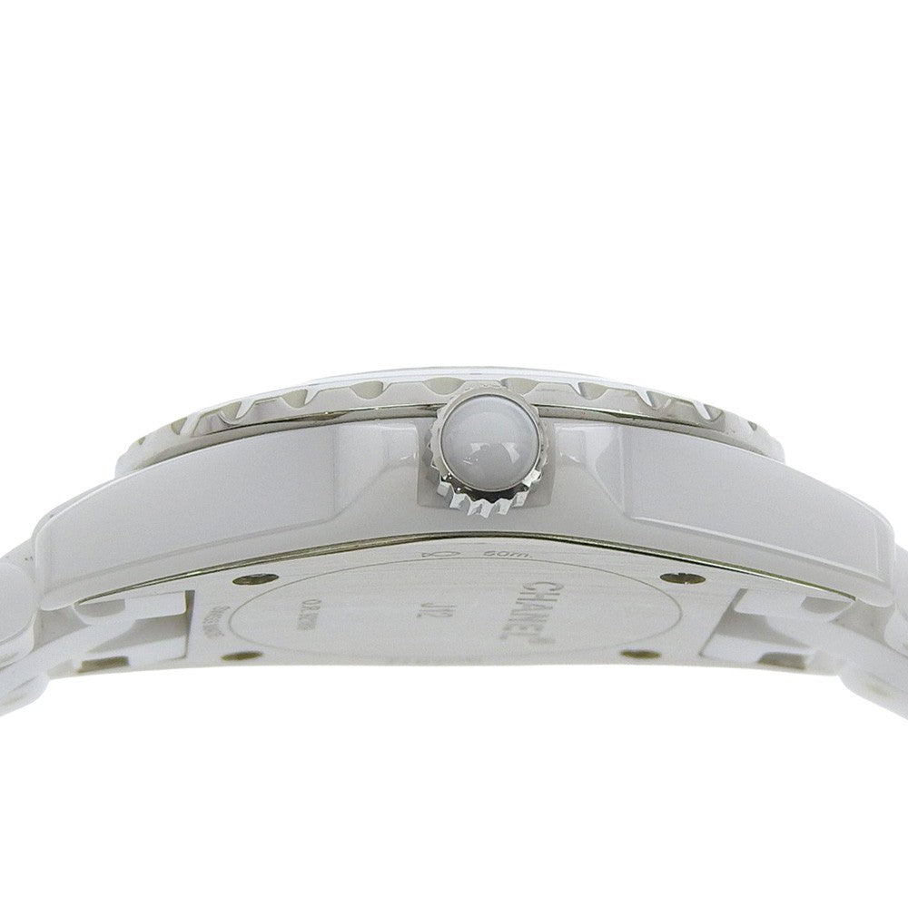Chanel J12 Automatic Watch Ceramic And Stainless Steel With Diamond Markers And Mother Of Pearl Watch (Pre-Owned)