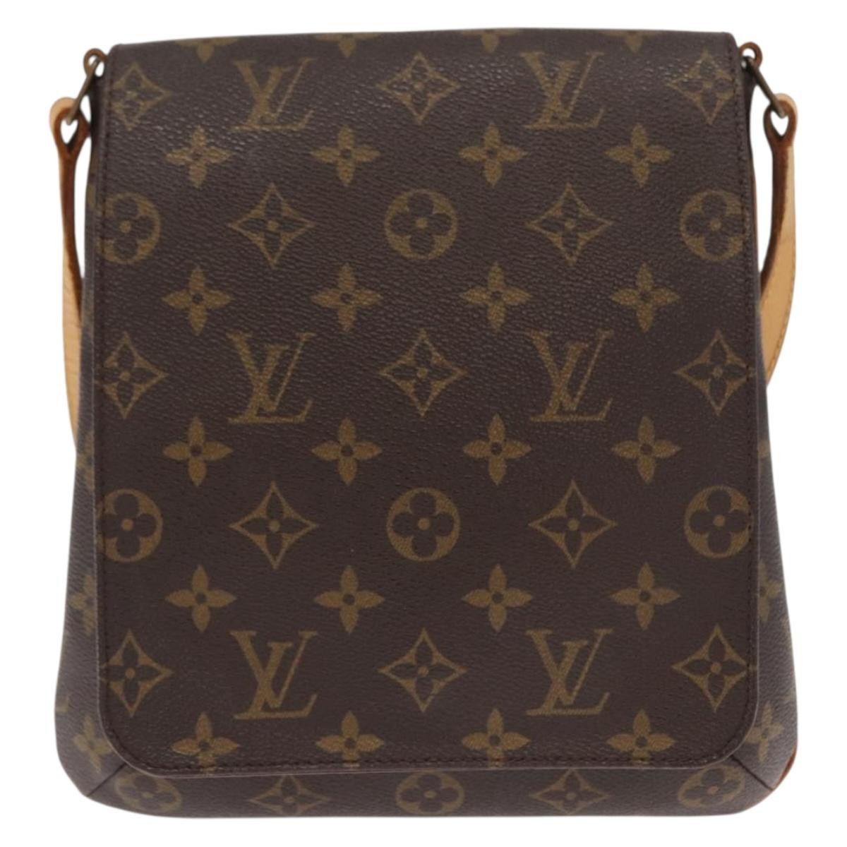 Louis Vuitton Musette Salsa Handbag Monogram Canvas Brown Canvas Shoulder Bag Bag (Pre-Owned)