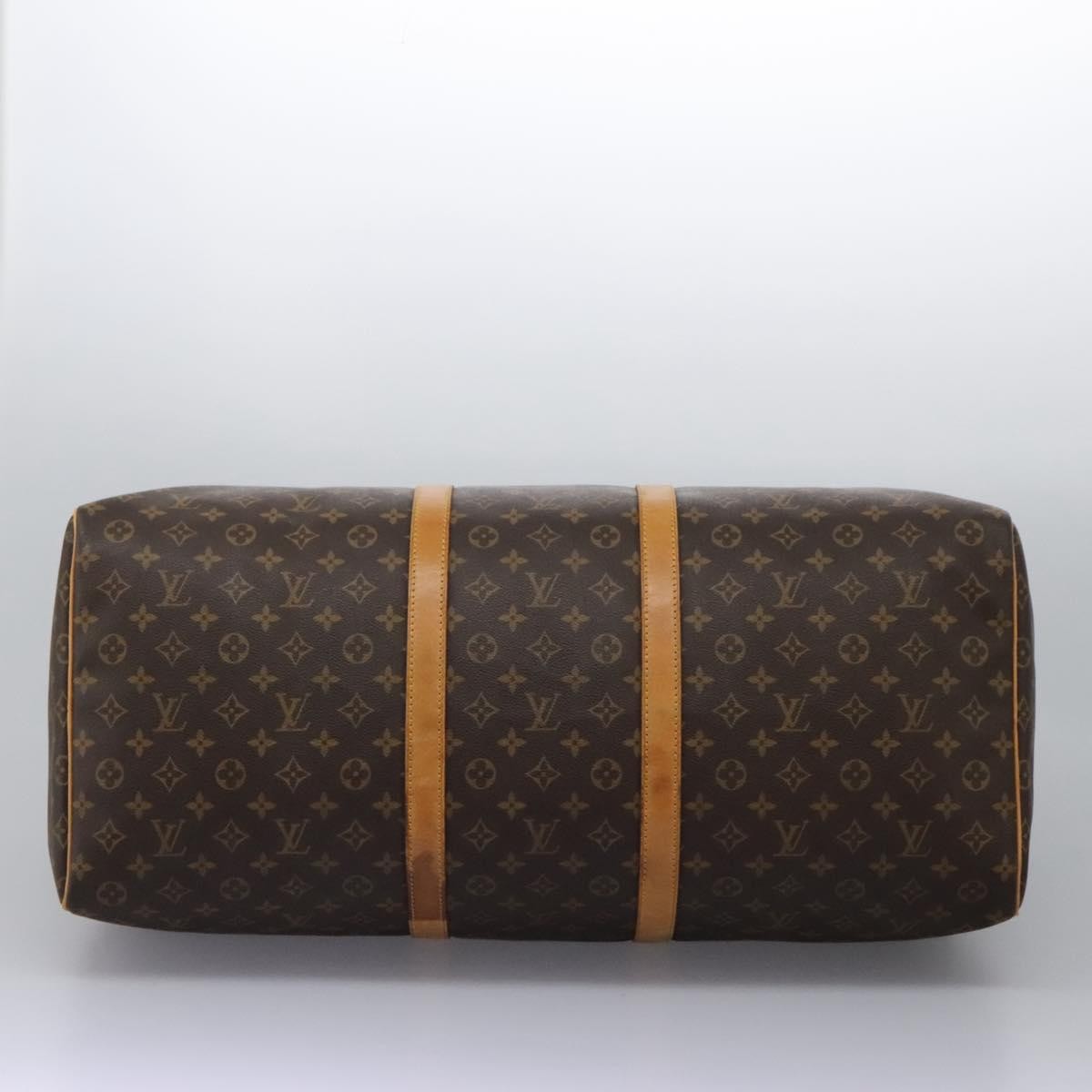 Louis Vuitton Keepall Bag Monogram Canvas Brown Canvas Travel Bag Bag (Pre-Owned)