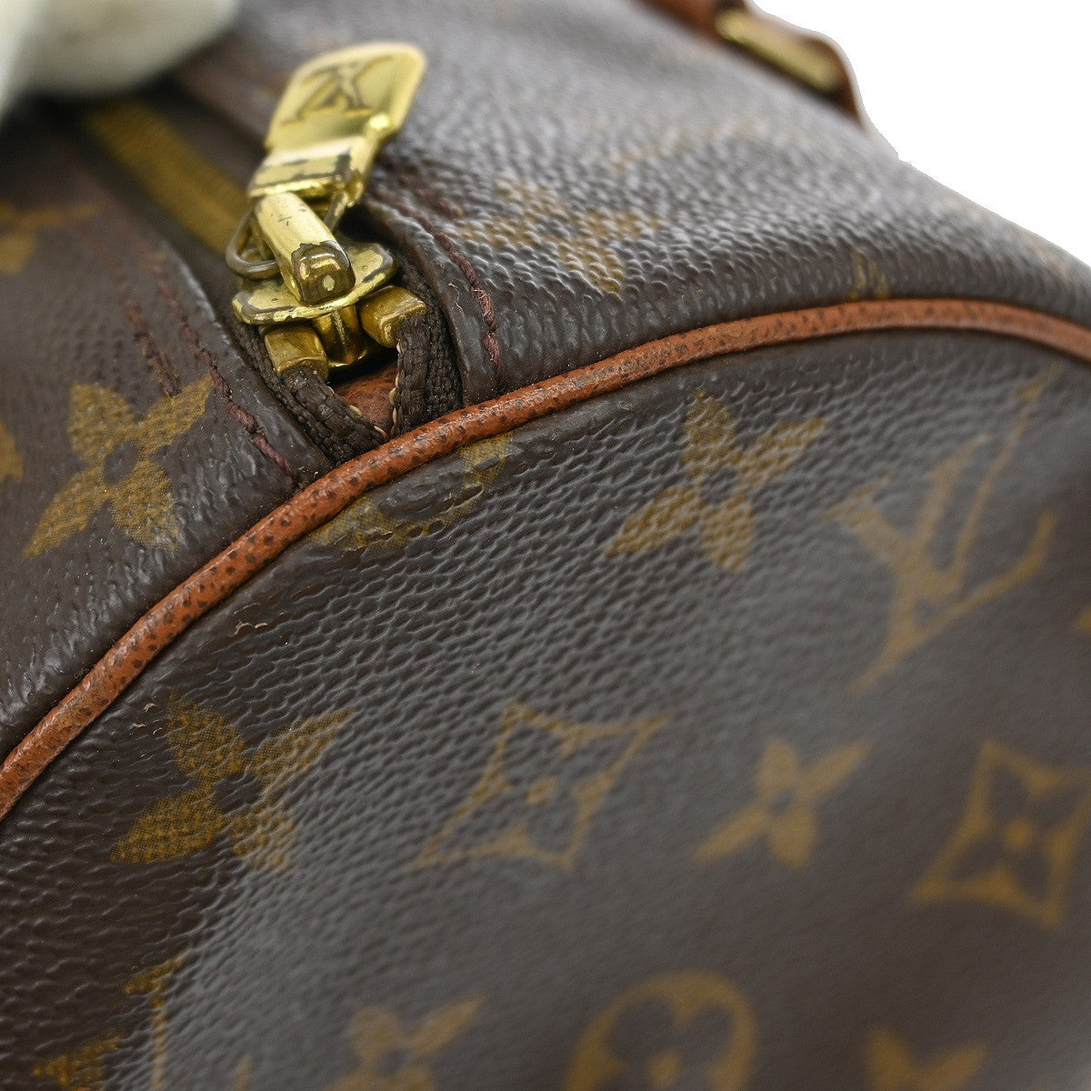 Louis Vuitton Papillon Handbag Monogram Canvas Brown Canvas Handbag (Pre-Owned)