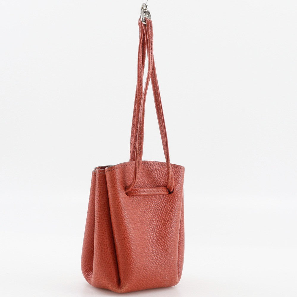 Hermes Vespa Pouch Leather Orange Leather Clutche & Pouche Bag (Pre-Owned)
