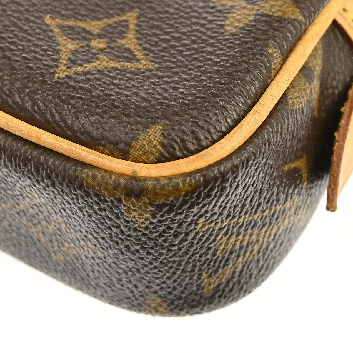 Louis Vuitton Pochette Marly Bandouliere Bag Monogram Canvas Brown Canvas Shoulder Bag Bag (Pre-Owned)