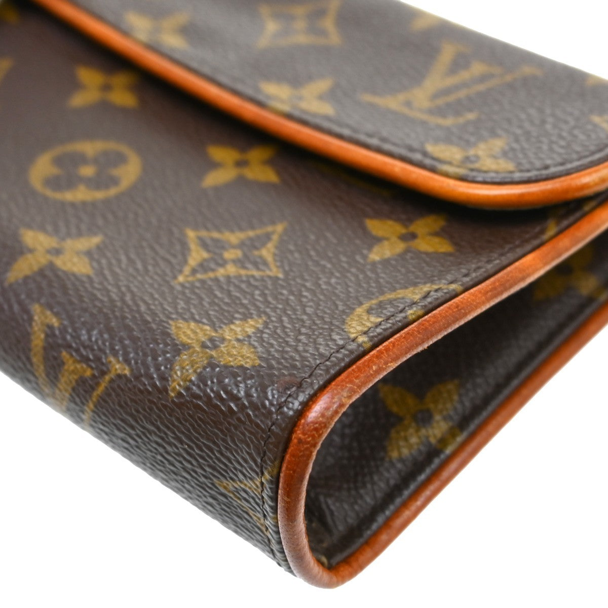 Louis Vuitton Florentine Waist Bag Monogram Canvas Brown Canvas Clutche & Pouche Bag (Pre-Owned)