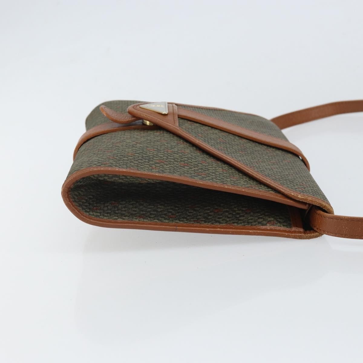 Saint Laurent Vintage Shoulder Bag Canvas Green Pvc Shoulder Bag Bag (Pre-Owned)