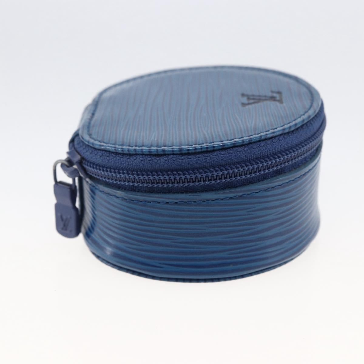 Louis Vuitton Ecrin Bijoux Jewelry Case Epi Leather Blue Leather Clutche & Pouche Bag (Pre-Owned)