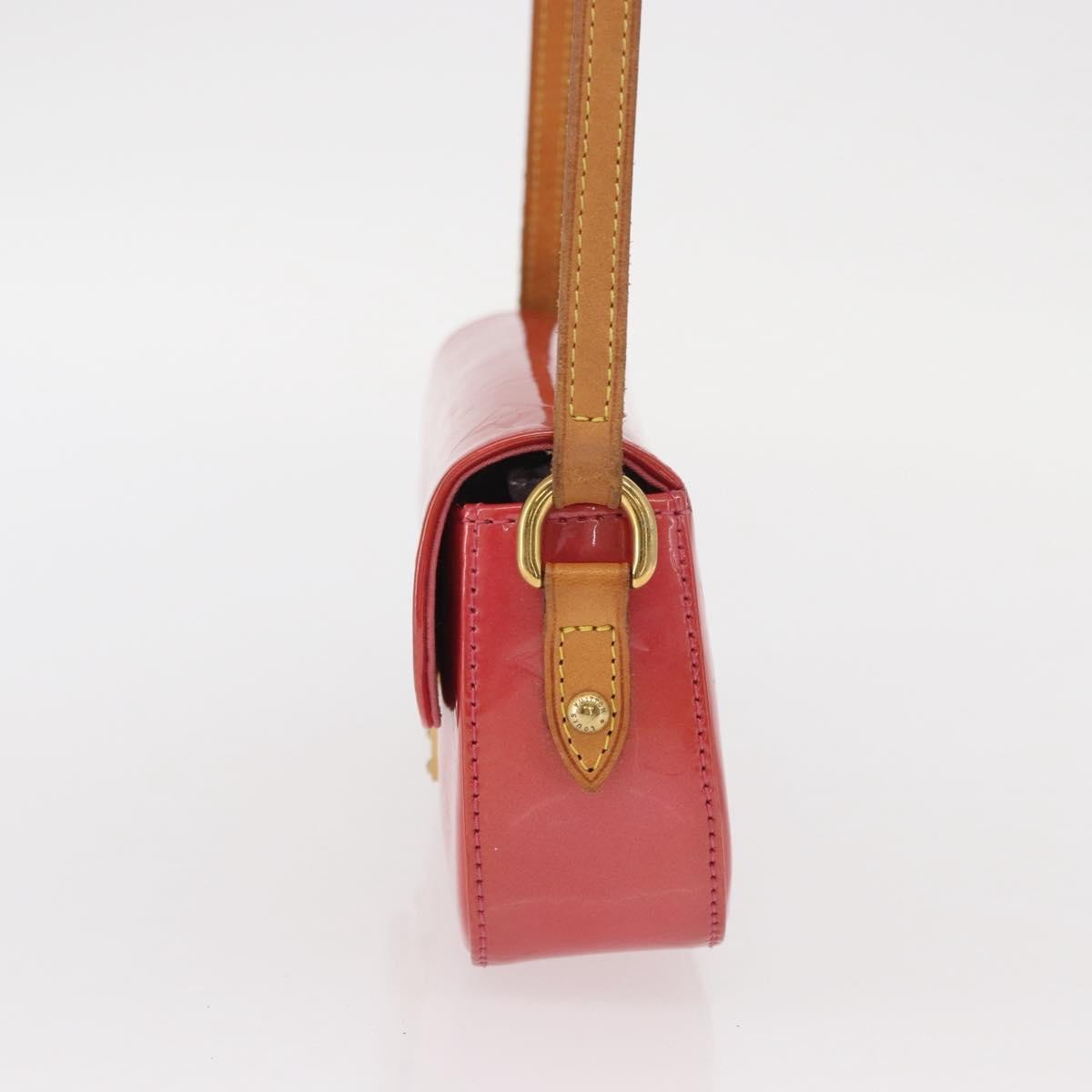 Louis Vuitton Malibu Street Handbag Monogram Vernis Red Patent_Leather Handbag (Pre-Owned)