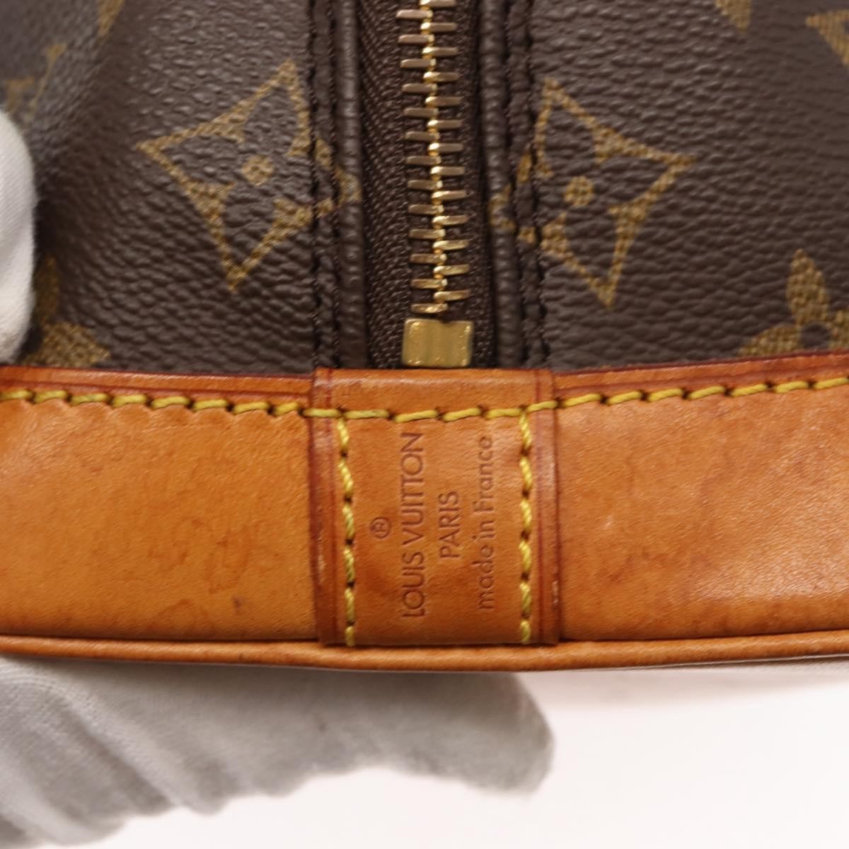Louis Vuitton Vintage Alma Handbag Monogram Canvas Brown Canvas Handbag (Pre-Owned)