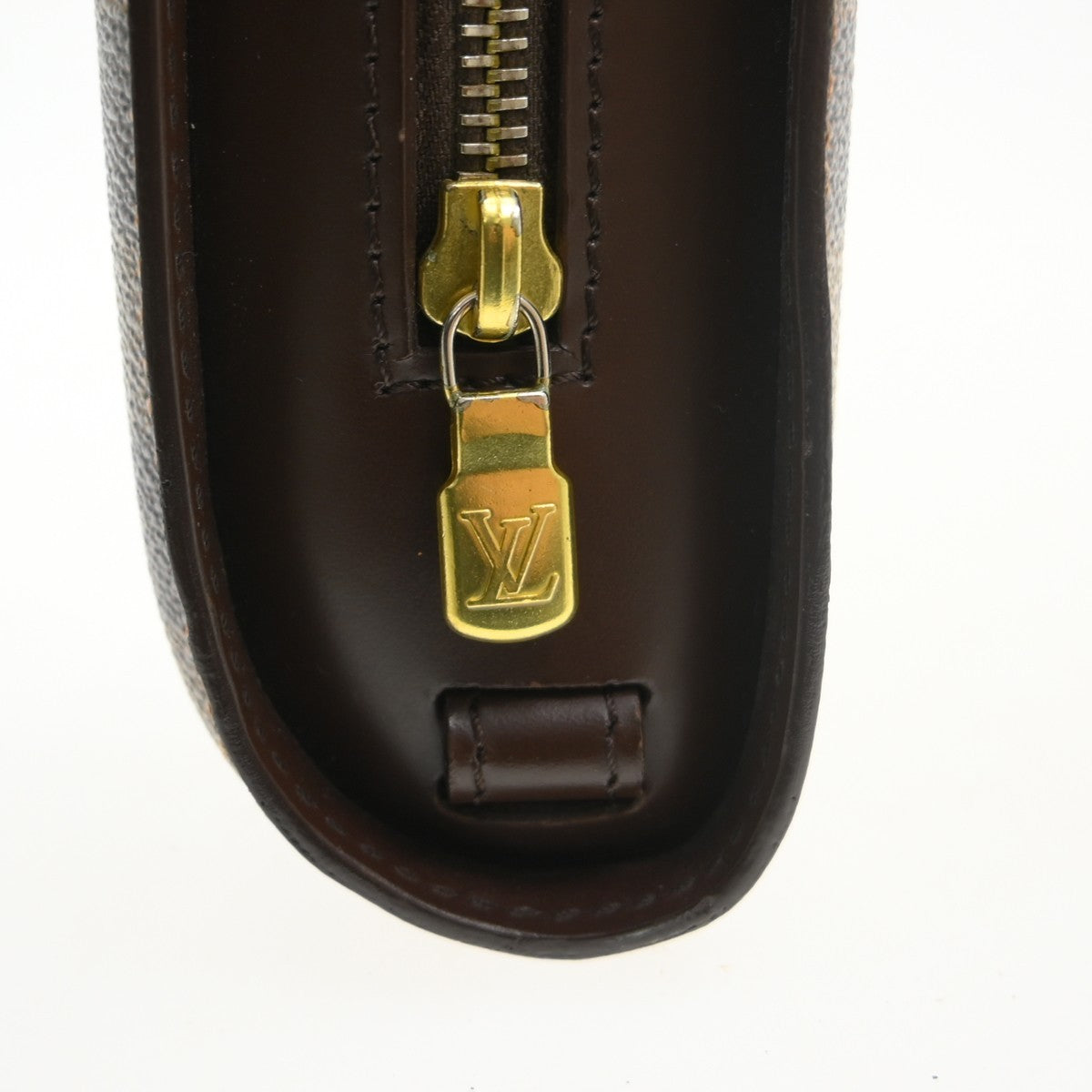 Louis Vuitton Pochette Saint Louis Damier Brown Canvas Clutche & Pouche Bag (Pre-Owned)