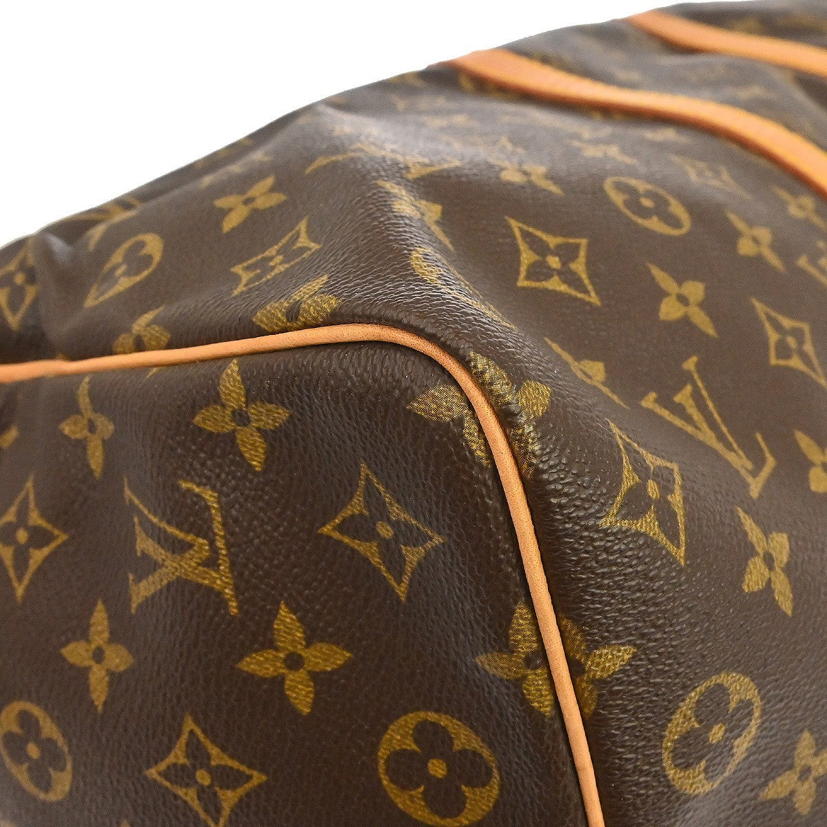 Louis Vuitton Keepall Bag Monogram Canvas Brown Canvas Travel Bag Bag (Pre-Owned)