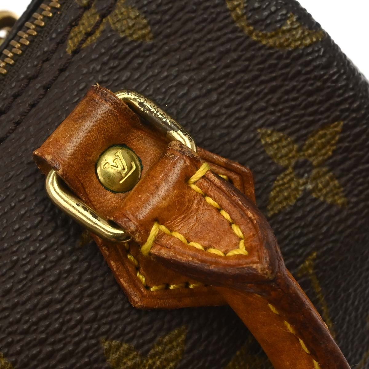 Louis Vuitton Speedy Mini Hl Handbag Monogram Canvas Brown Canvas Handbag (Pre-Owned)