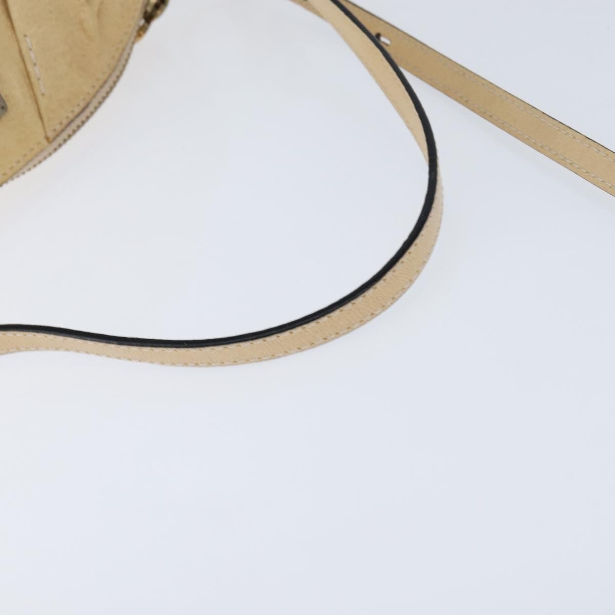 Chloe Vintage Shoulder Bag Leather Beige Leather Shoulder Bag Bag (Pre-Owned)