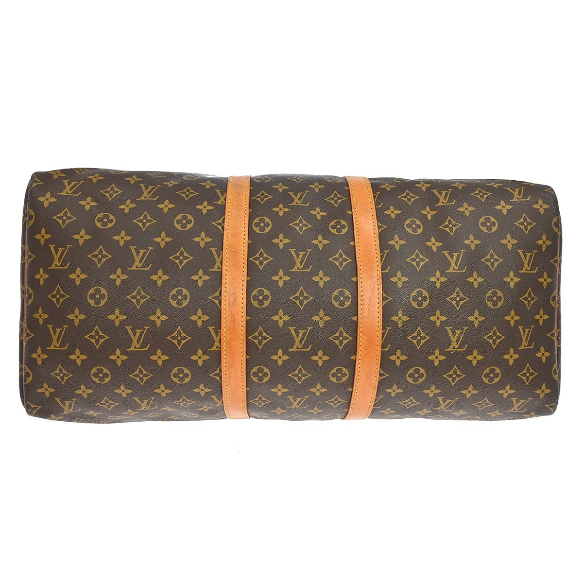 Louis Vuitton Keepall Bag Monogram Canvas Brown Canvas Travel Bag Bag (Pre-Owned)