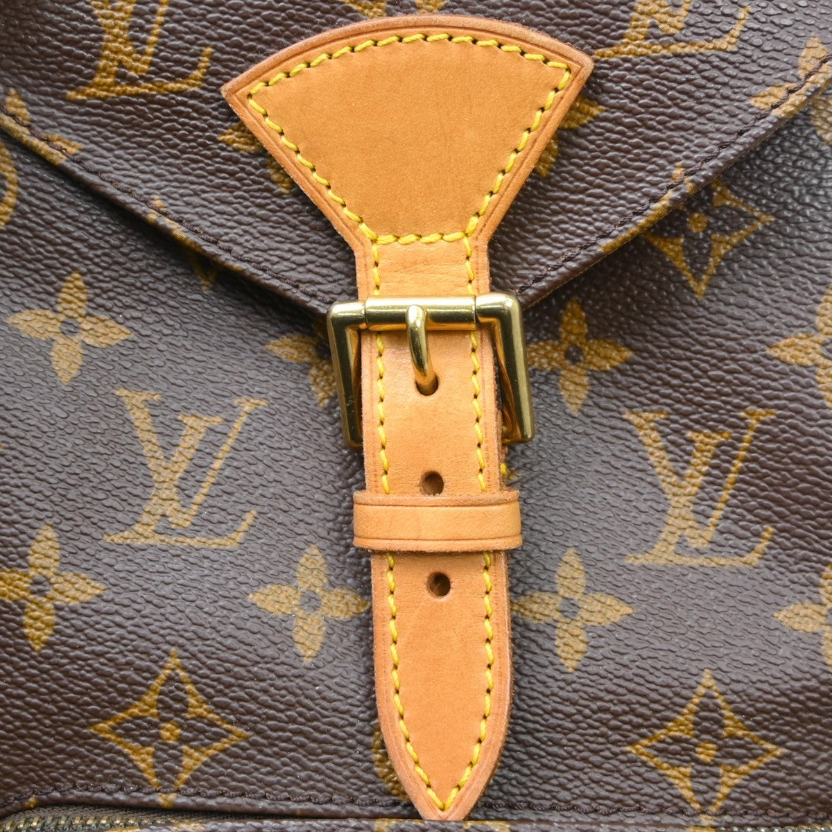 Louis Vuitton Vintage Montsouris Backpack Monogram Canvas Brown Canvas Backpack Bag (Pre-Owned)