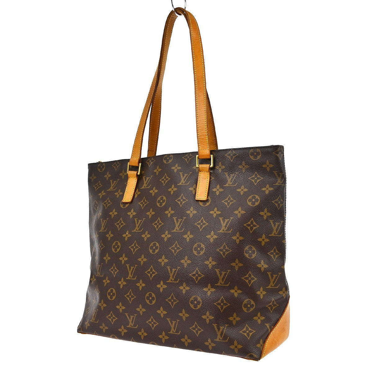 Louis Vuitton Cabas Mezzo Monogram Canvas Brown Canvas Tote Bag Bag (Pre-Owned)
