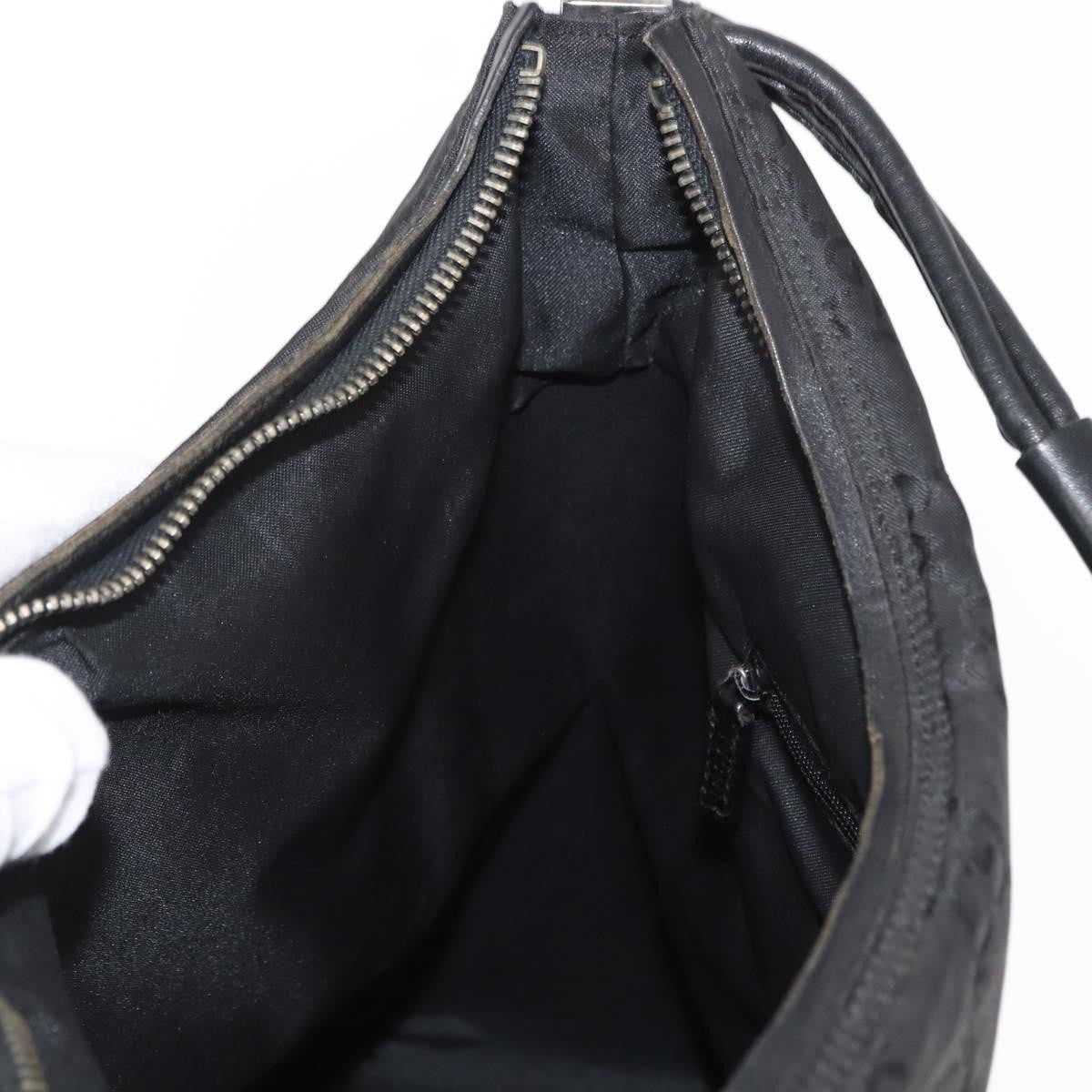 Gucci Vintage Hobo Gg Canvas Black Canvas Shoulder Bag Bag (Pre-Owned)