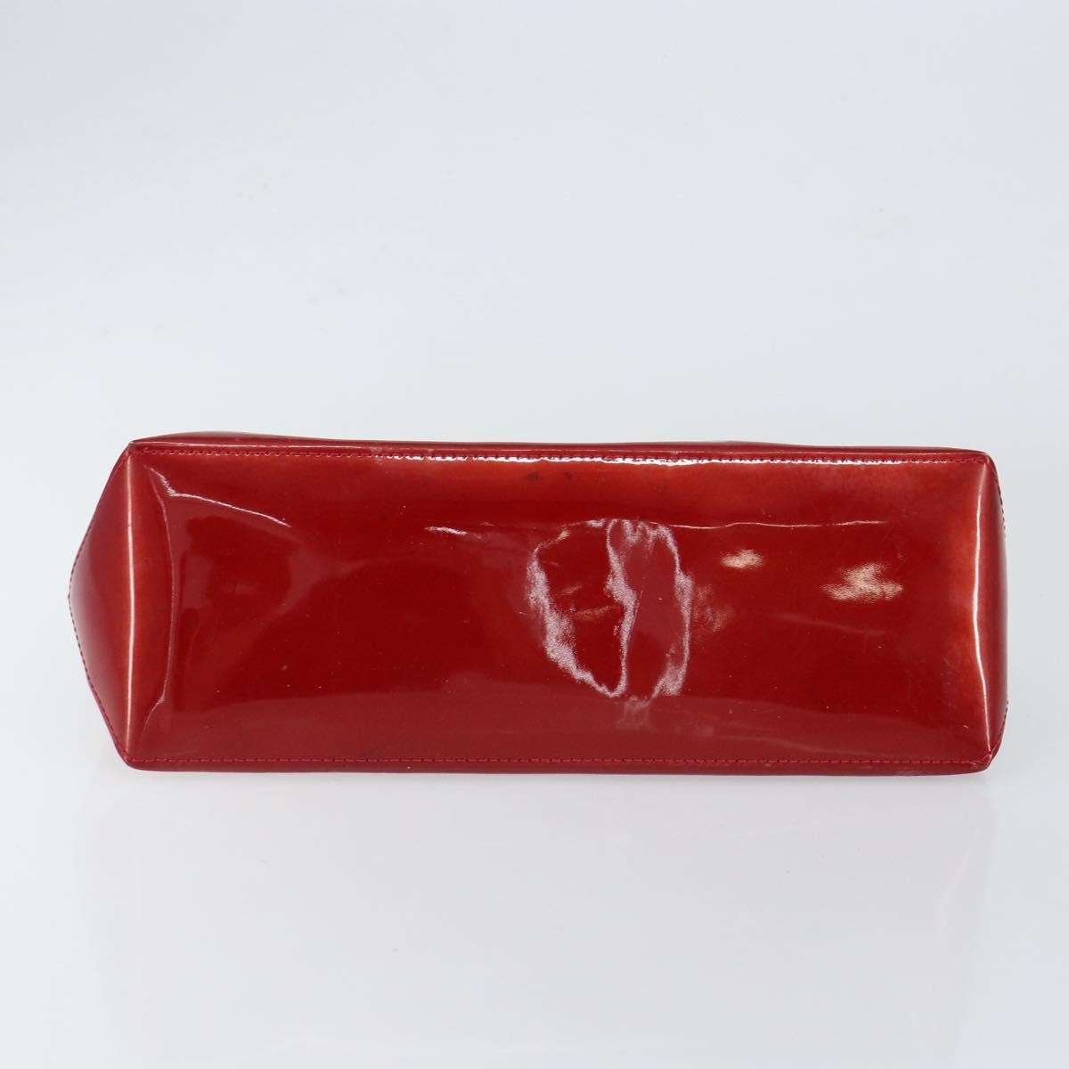 Louis Vuitton Wilshire Handbag Monogram Vernis Red Patent_Leather Handbag (Pre-Owned)