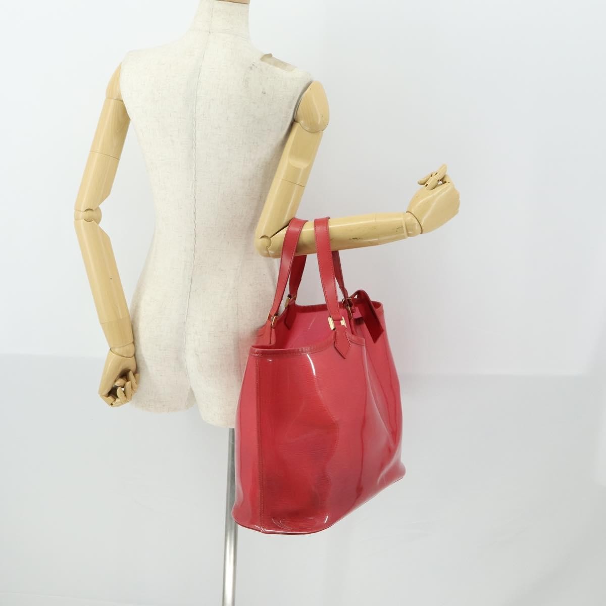 Louis Vuitton Plage Lagoon Bay Handbag Vinyl Epi Leather Red Plastic Tote Bag Bag (Pre-Owned)