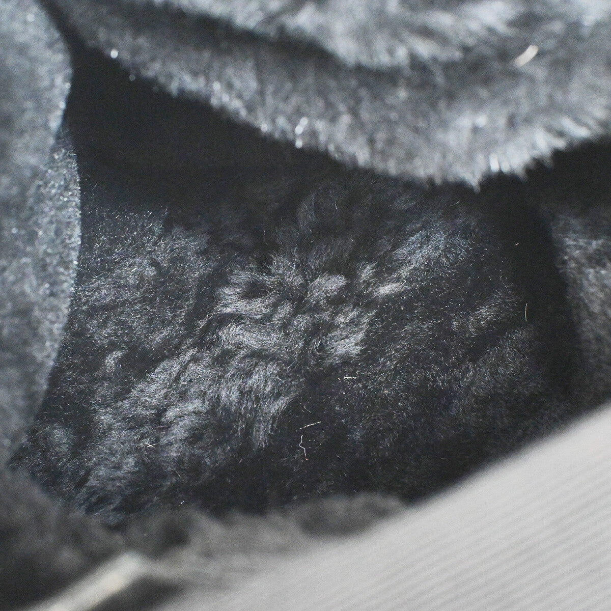 Chanel Fantasy Fur Tote Faux Fur With Leather Black Suede,Fur Handbag (Pre-Owned)