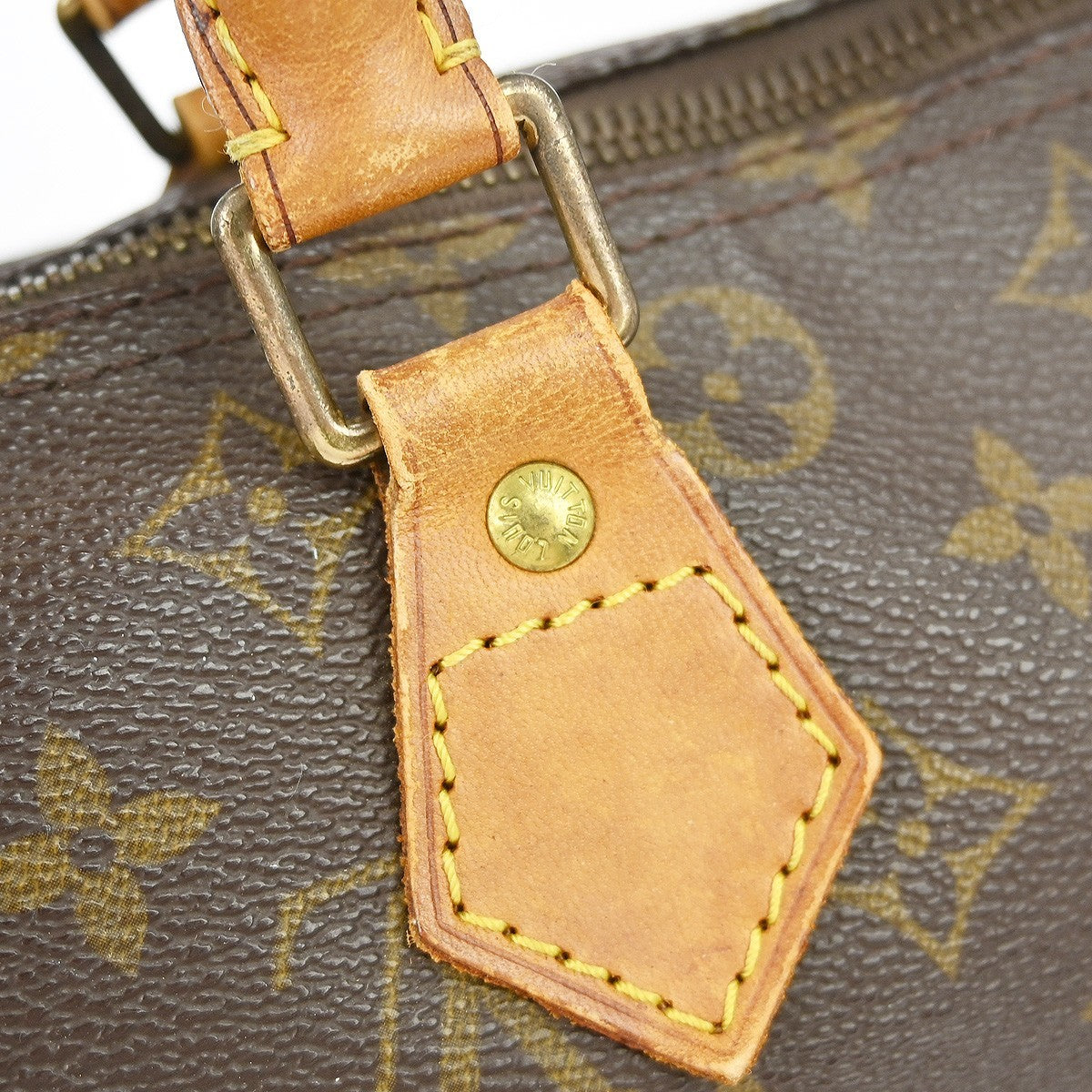 Louis Vuitton Speedy Handbag Monogram Canvas Brown Canvas Handbag (Pre-Owned)
