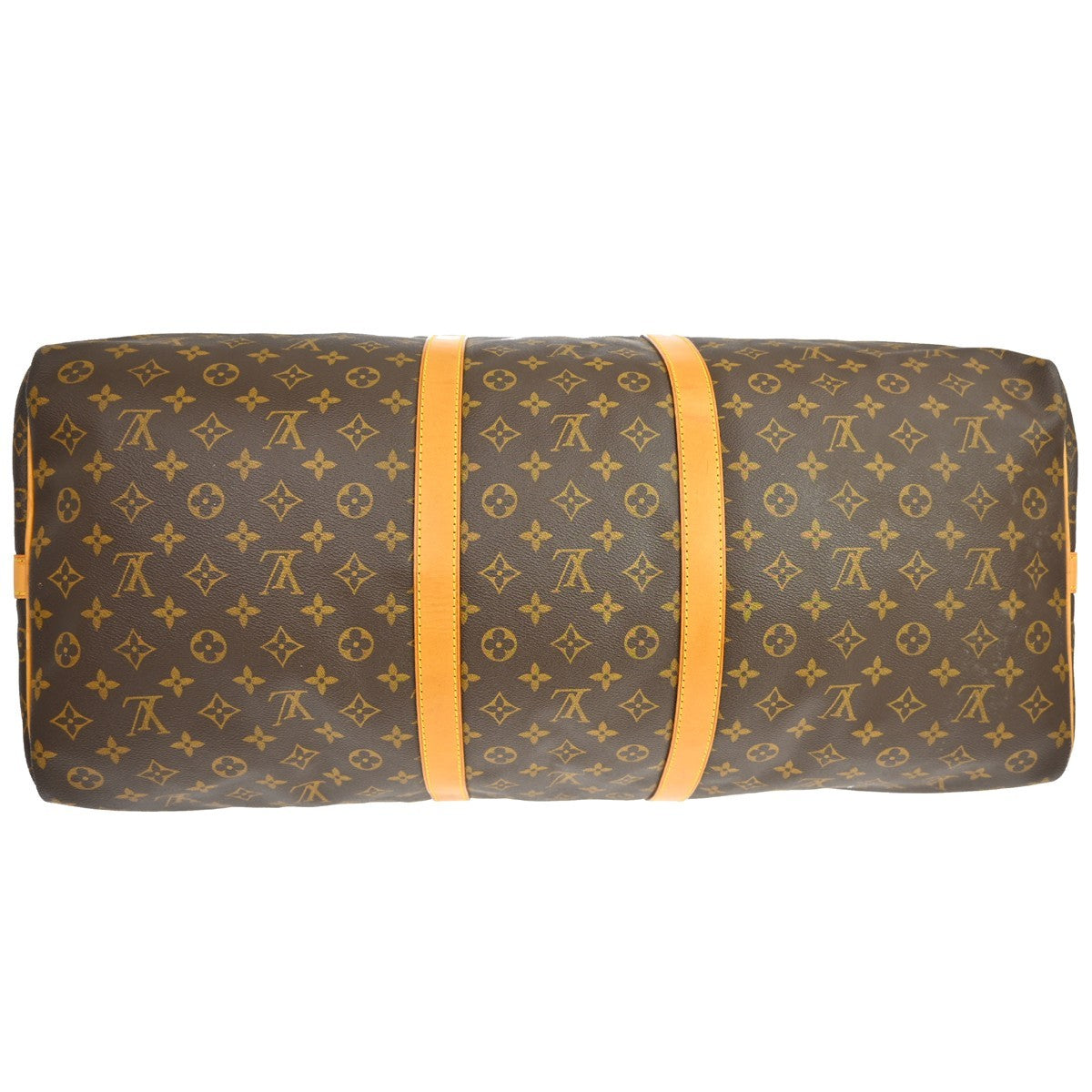 Louis Vuitton Keepall Bandouliere Bag Monogram Canvas Brown Canvas Travel Bag Bag (Pre-Owned)
