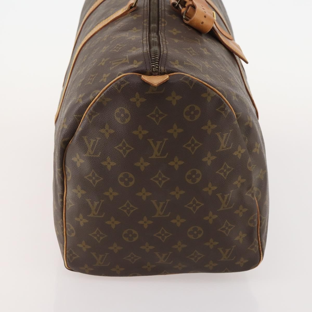 Louis Vuitton Keepall Bag Monogram Canvas Brown Canvas Travel Bag Bag (Pre-Owned)