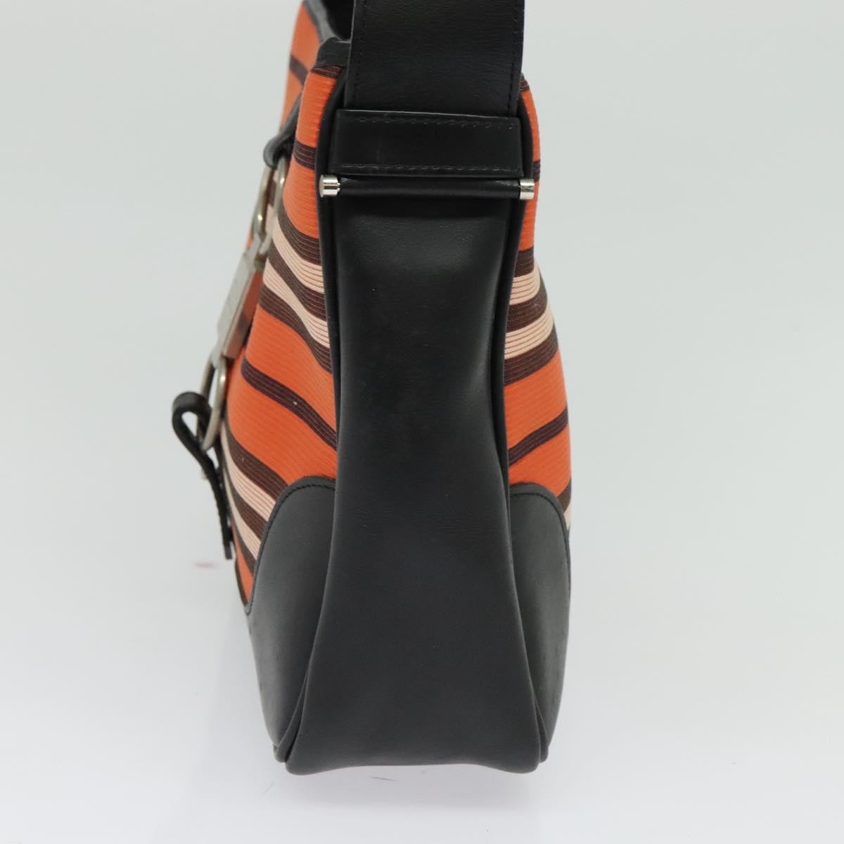 Burberry Blue Label Shoulder Bag Canvas Orange Canvas Shoulder Bag Bag (Pre-Owned)