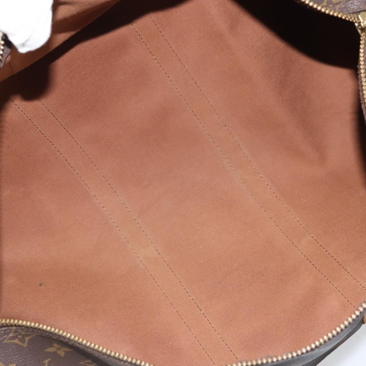 Louis Vuitton Keepall Bag Monogram Canvas Brown Canvas Travel Bag Bag (Pre-Owned)