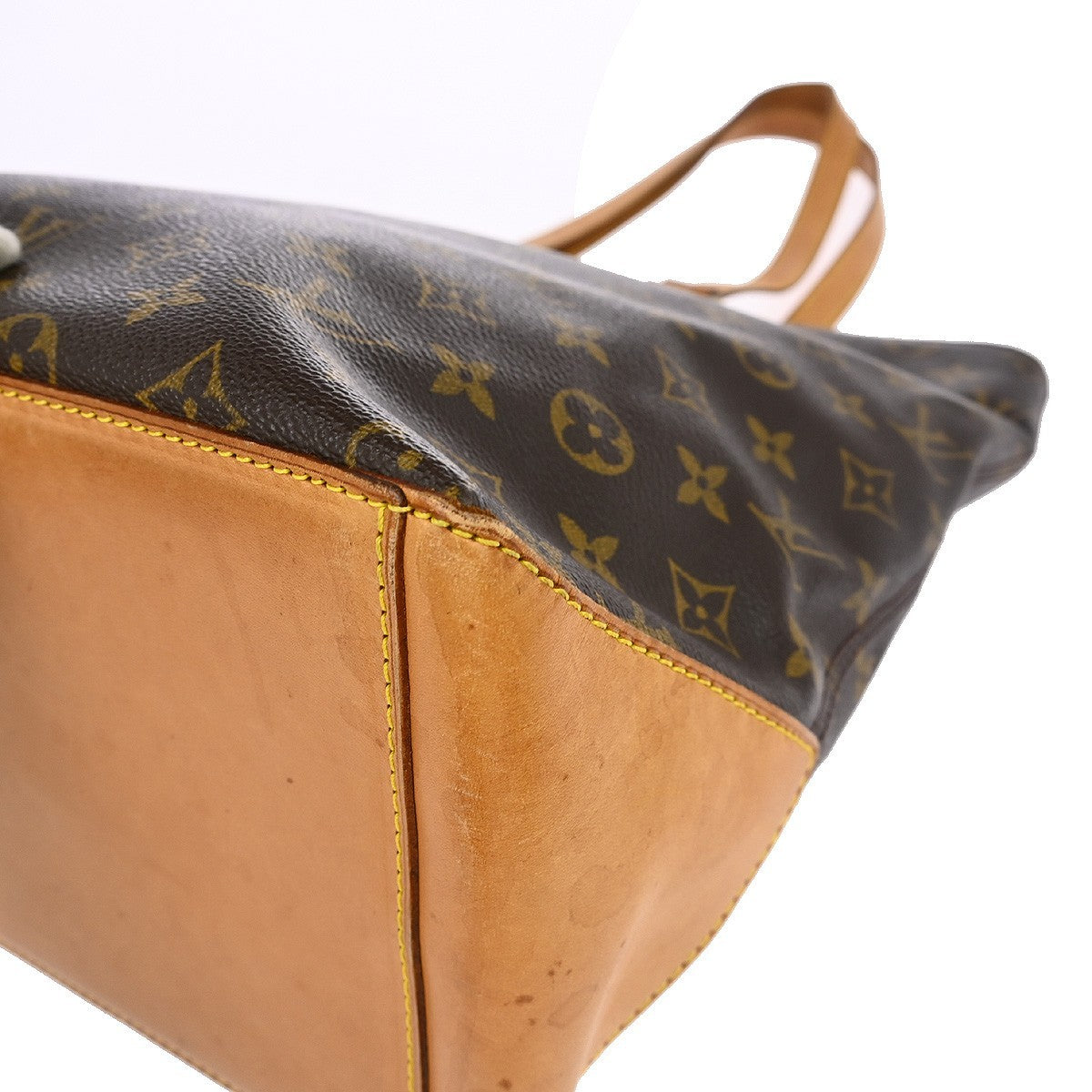 Louis Vuitton Cabas Mezzo Monogram Canvas Brown Canvas Tote Bag Bag (Pre-Owned)