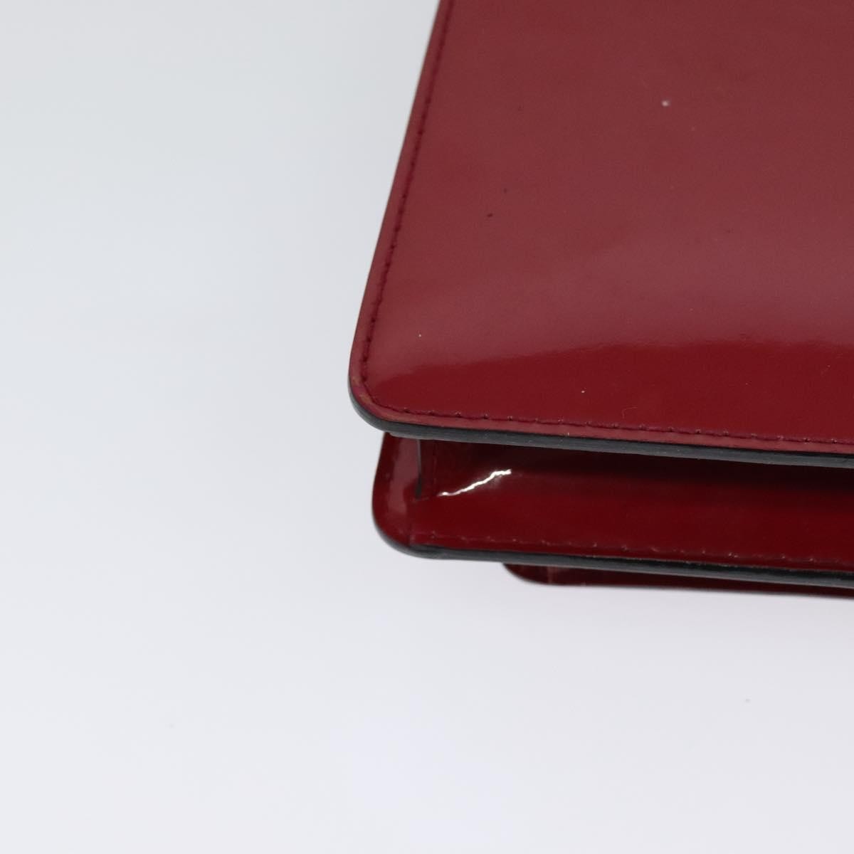 Louis Vuitton Monceau Handbag Vernis Burgundy Patent_Leather Bag (Pre-Owned)