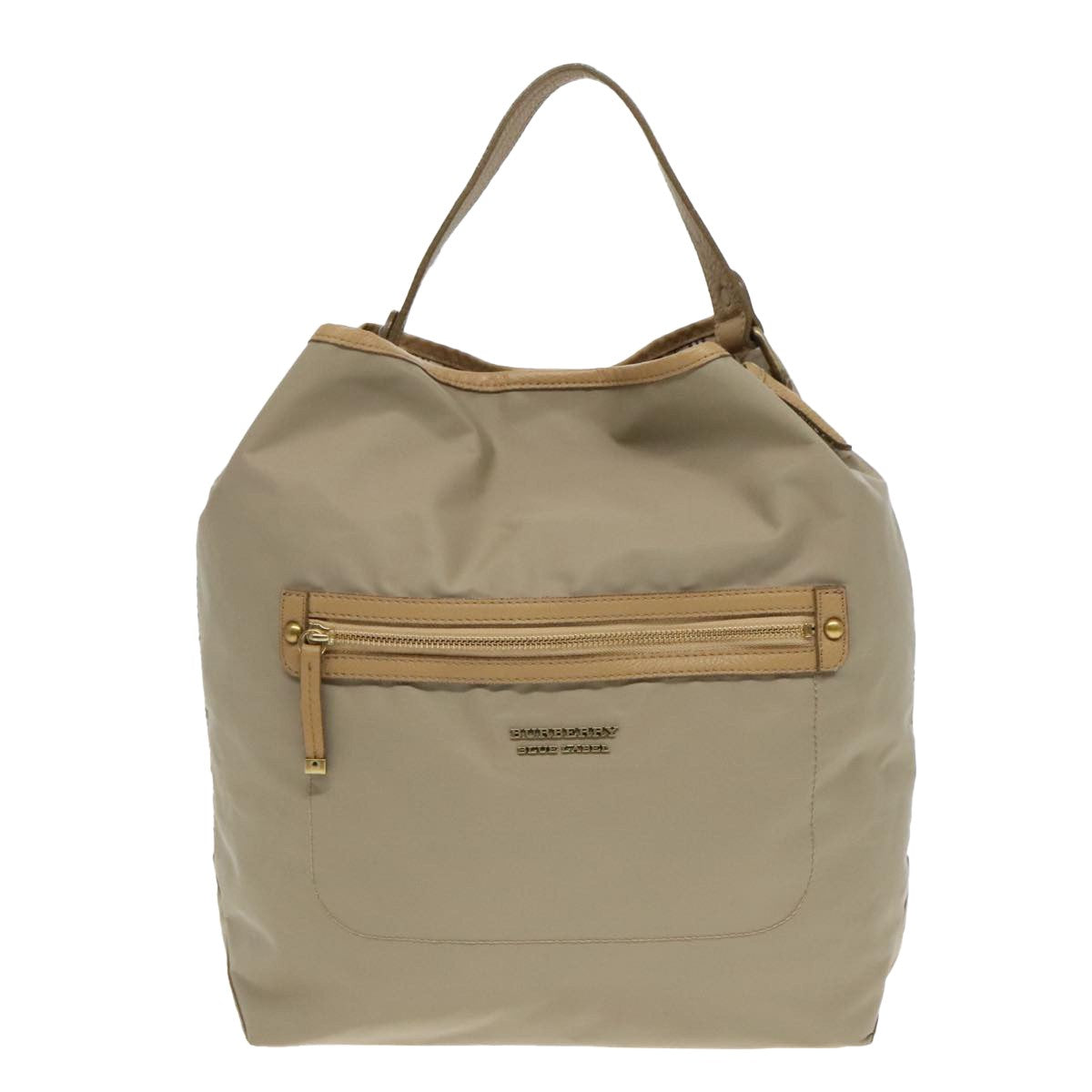 Burberry Blue Label Shoulder Bag Nylon Beige Nylon Shoulder Bag Bag (Pre-Owned)