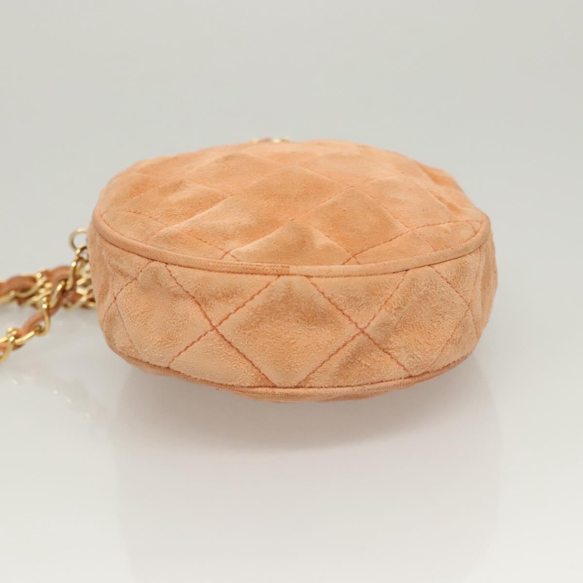 Chanel Vintage Clutch Suede Orange Suede Clutche & Pouche Bag (Pre-Owned)