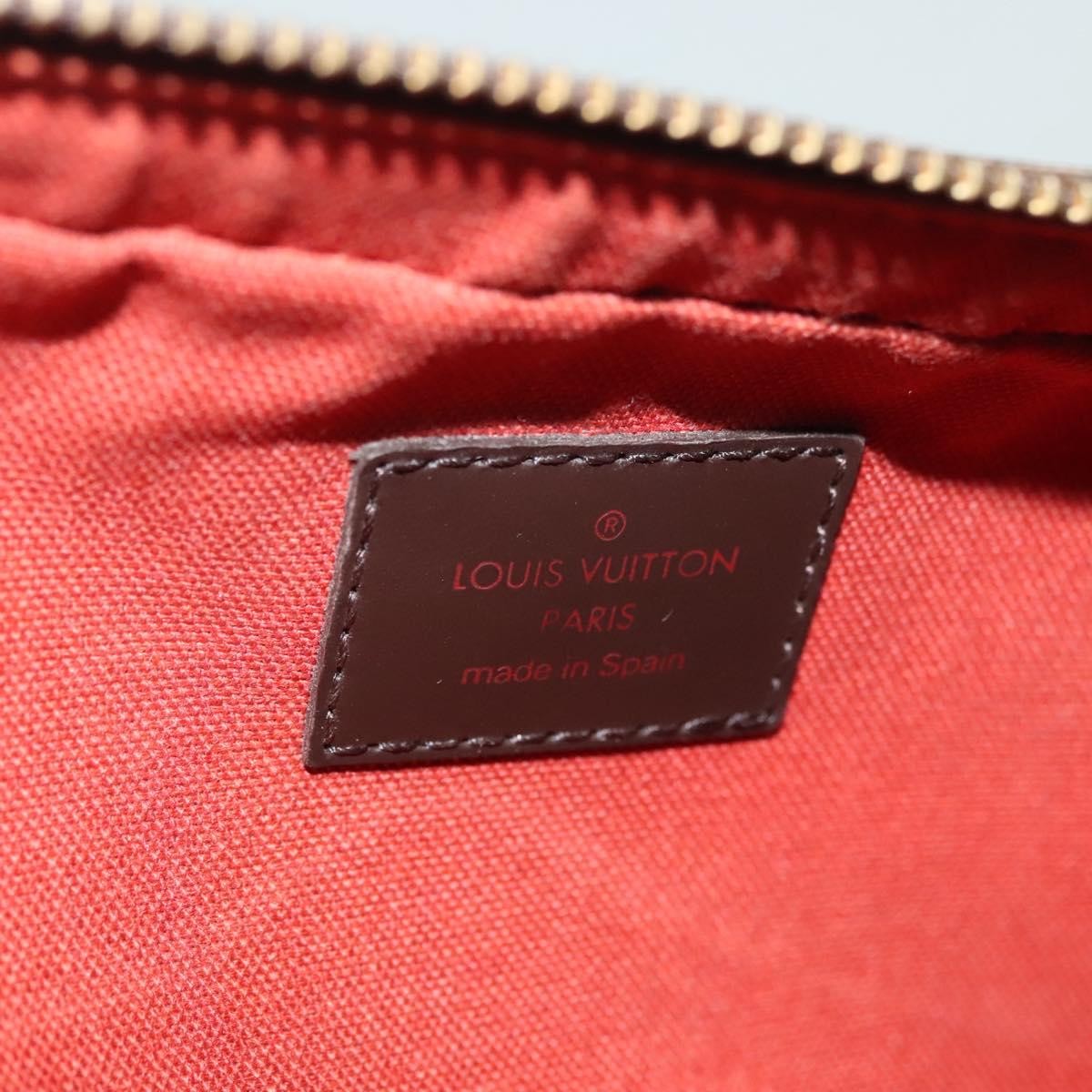 Louis Vuitton Geronimos Waist Bag Damier Brown Canvas Shoulder Bag Bag (Pre-Owned)