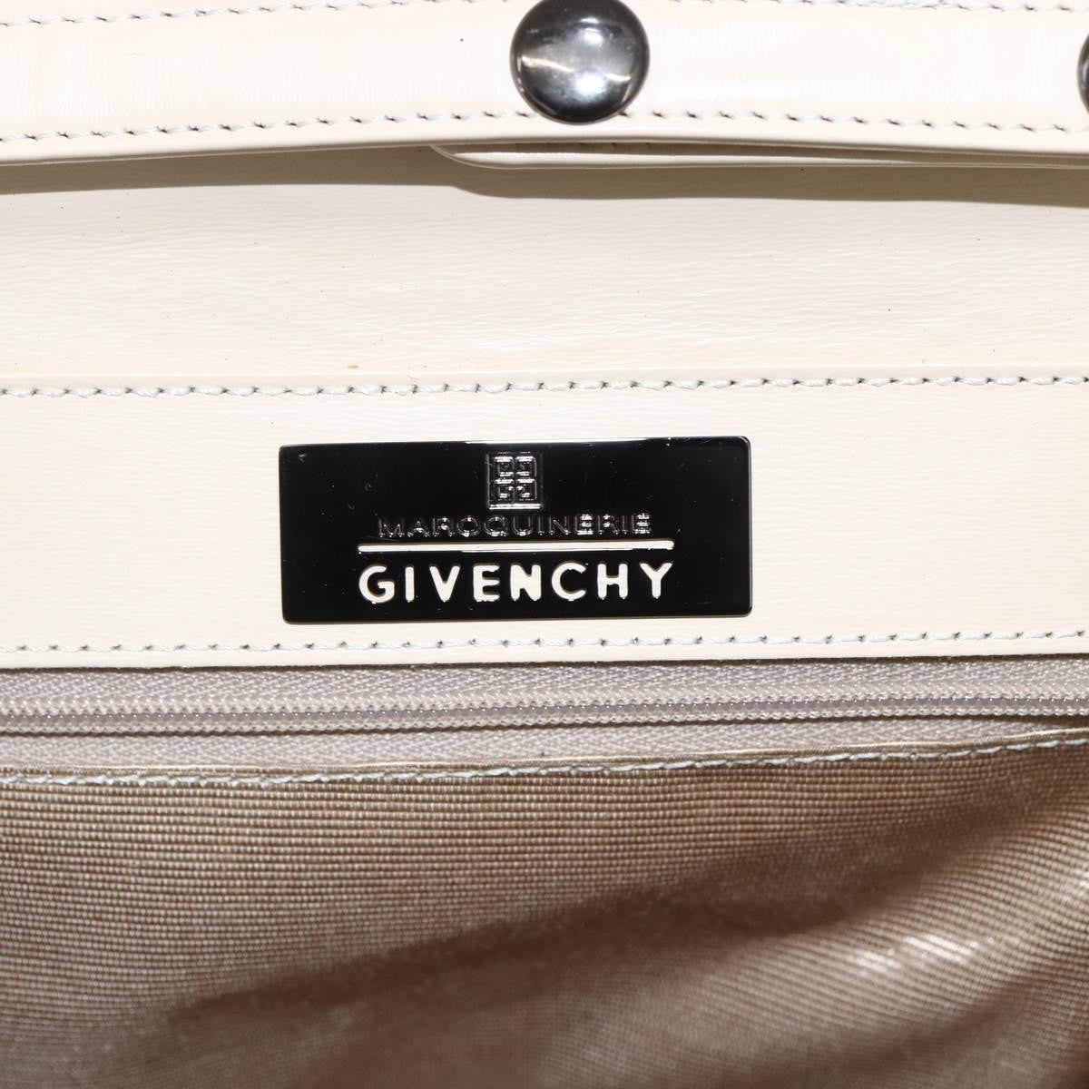 Givenchy Vintage 4G Handbag Leather Beige Leather Handbag (Pre-Owned)