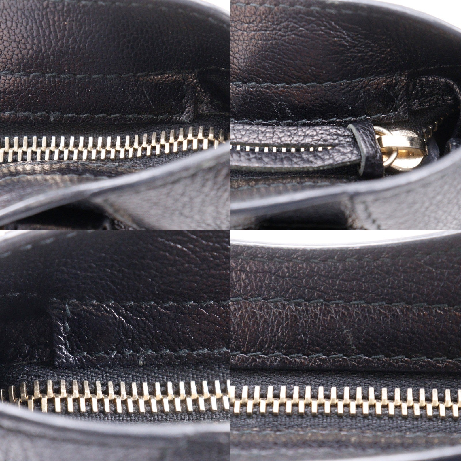 Balenciaga City Classic Metallic Edge Bag Leather Black Leather Handbag (Pre-Owned)