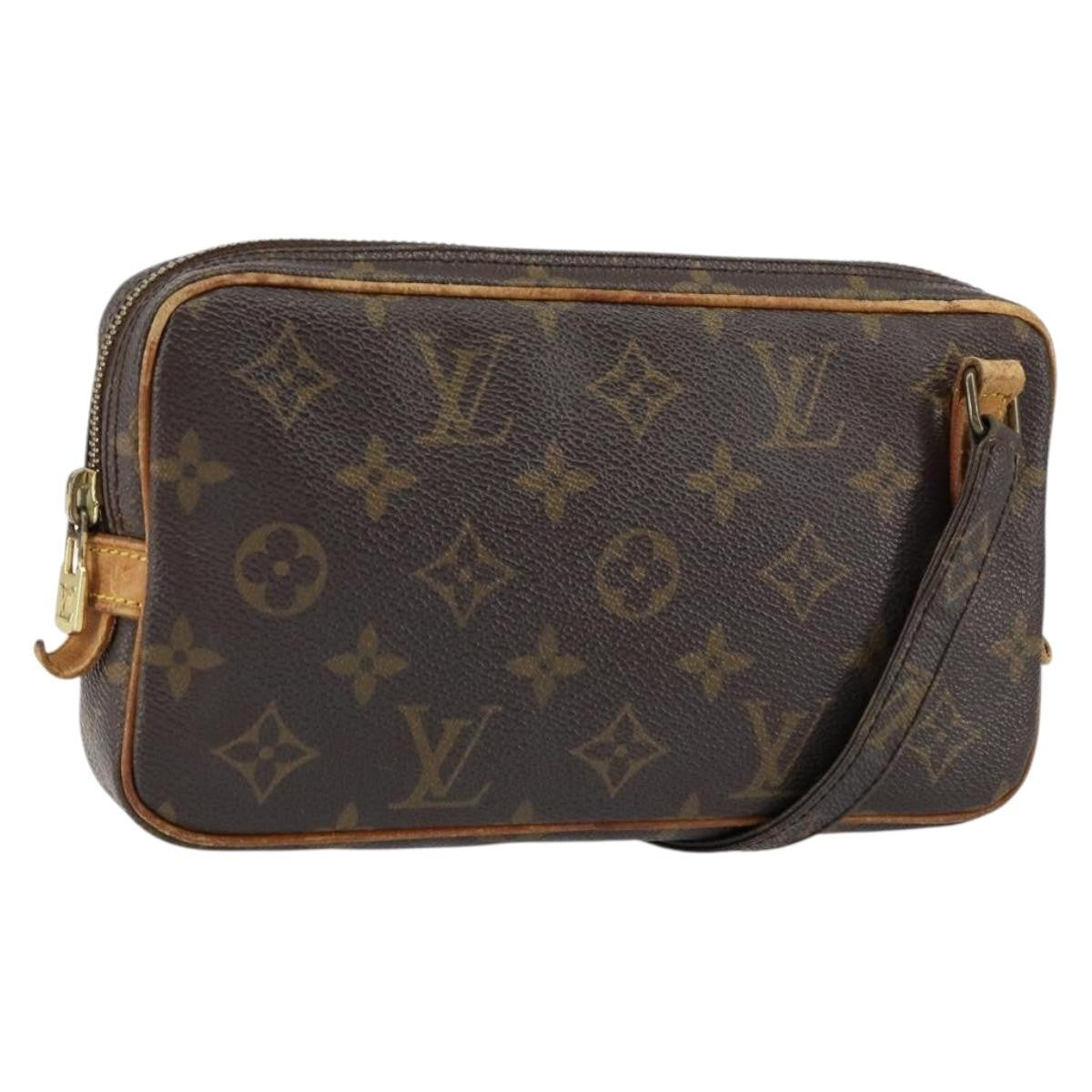 Louis Vuitton Pochette Marly Bandouliere Bag Monogram Canvas Brown Canvas Clutche & Pouche Bag (Pre-Owned)